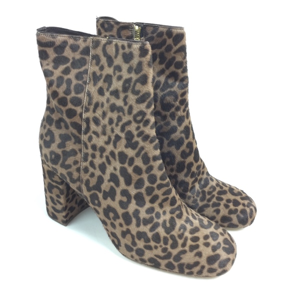J. Crew Shoes - J.Crew Spencer Genuine Calf Hair Bootie Leopard